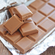 milk chocolate bar on table